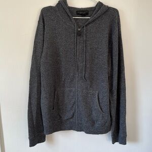 Bloomingdale’s Cashmere Zip-up Hoodie Sz L